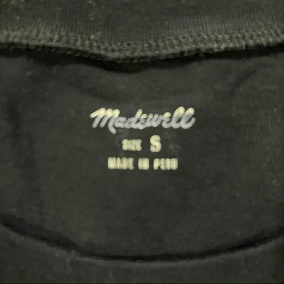 Madewell Tie Front Short Sleeve Cotton Top - Picture 8 of 9